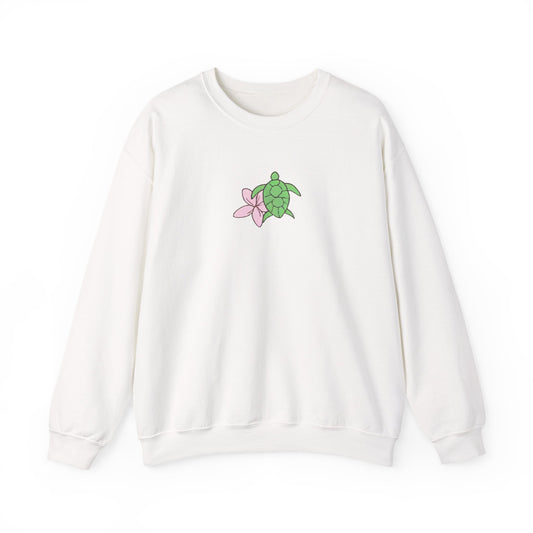 turtle & flower crewneck
