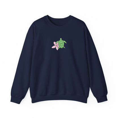 turtle & flower crewneck