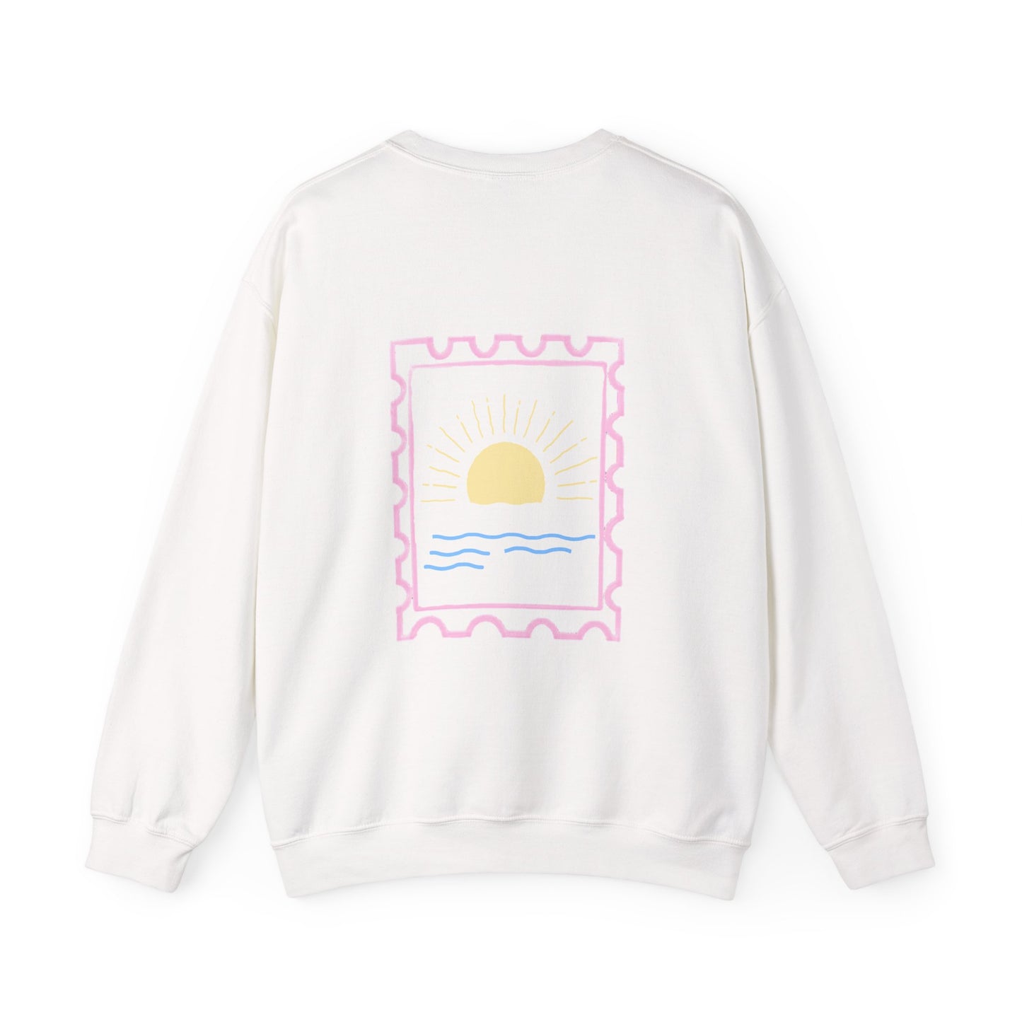 sunset stamp crewneck