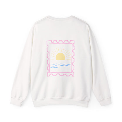 sunset stamp crewneck