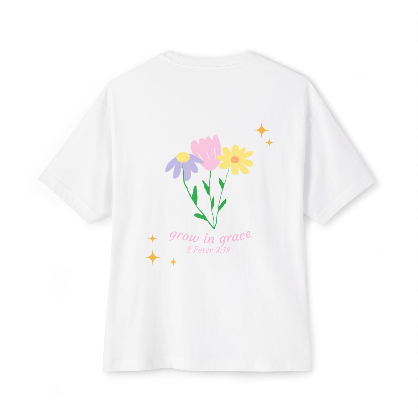 "grow in grace" floral tee