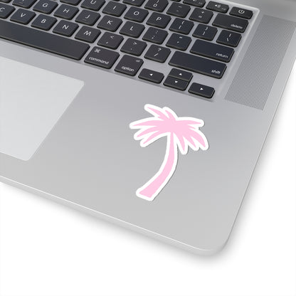 pink palm tree sticker