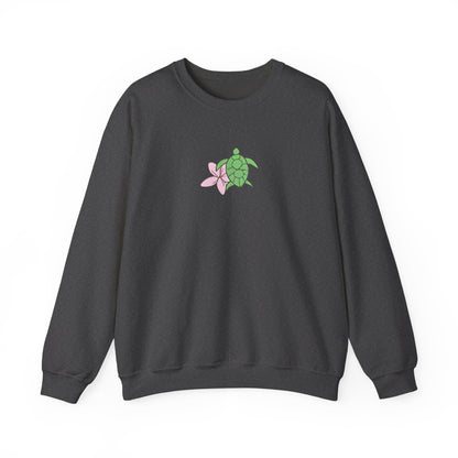 turtle & flower crewneck