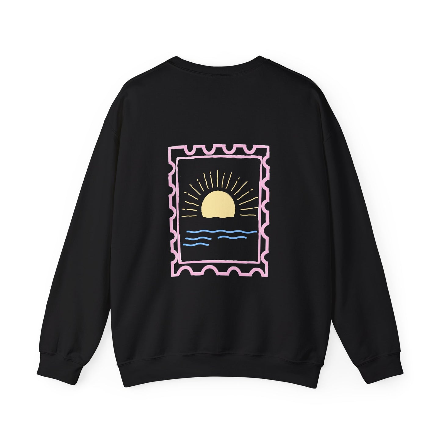 sunset stamp crewneck