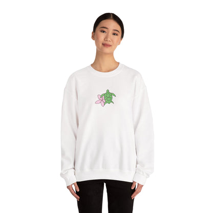 turtle & flower crewneck