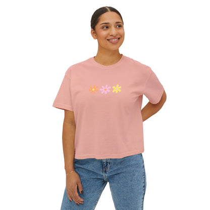 pastel flower tee