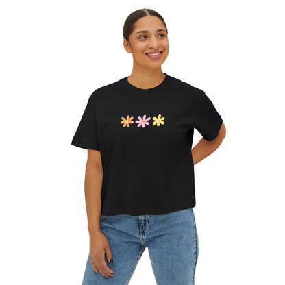 pastel flower tee