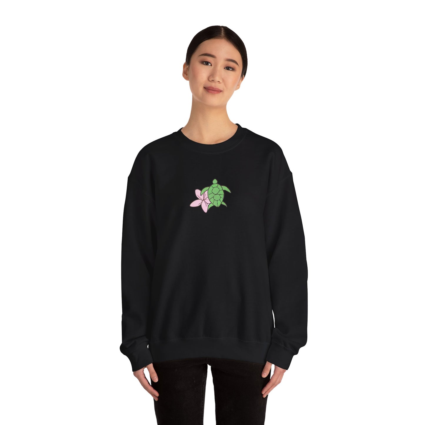turtle & flower crewneck