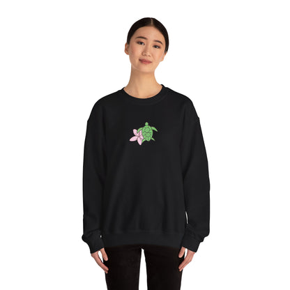 turtle & flower crewneck
