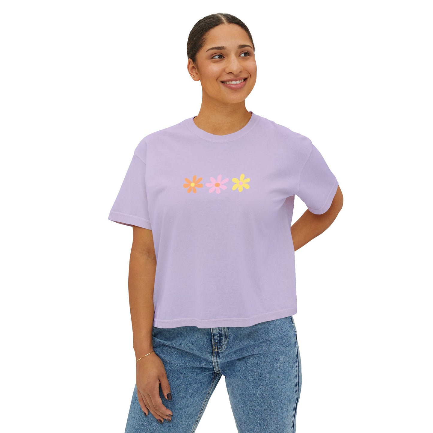 pastel flower tee