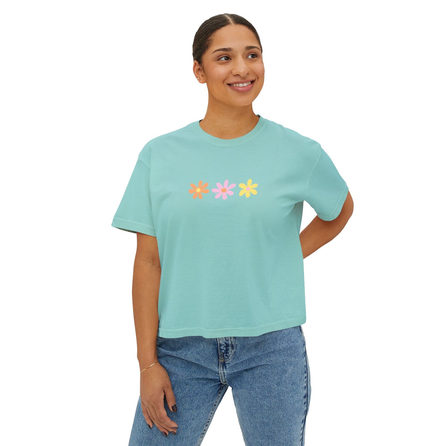 pastel flower tee