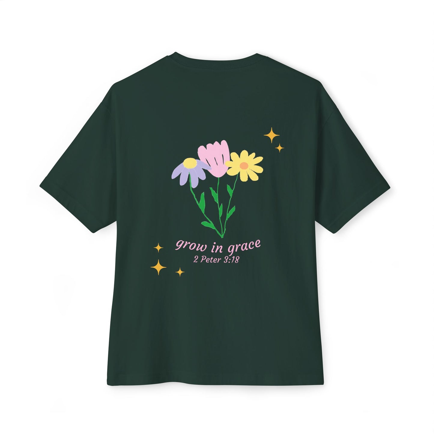 "grow in grace" floral tee