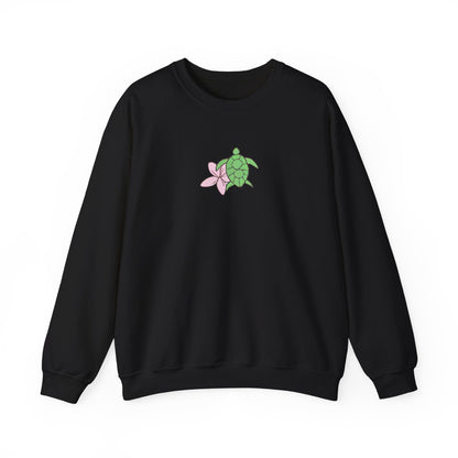 turtle & flower crewneck