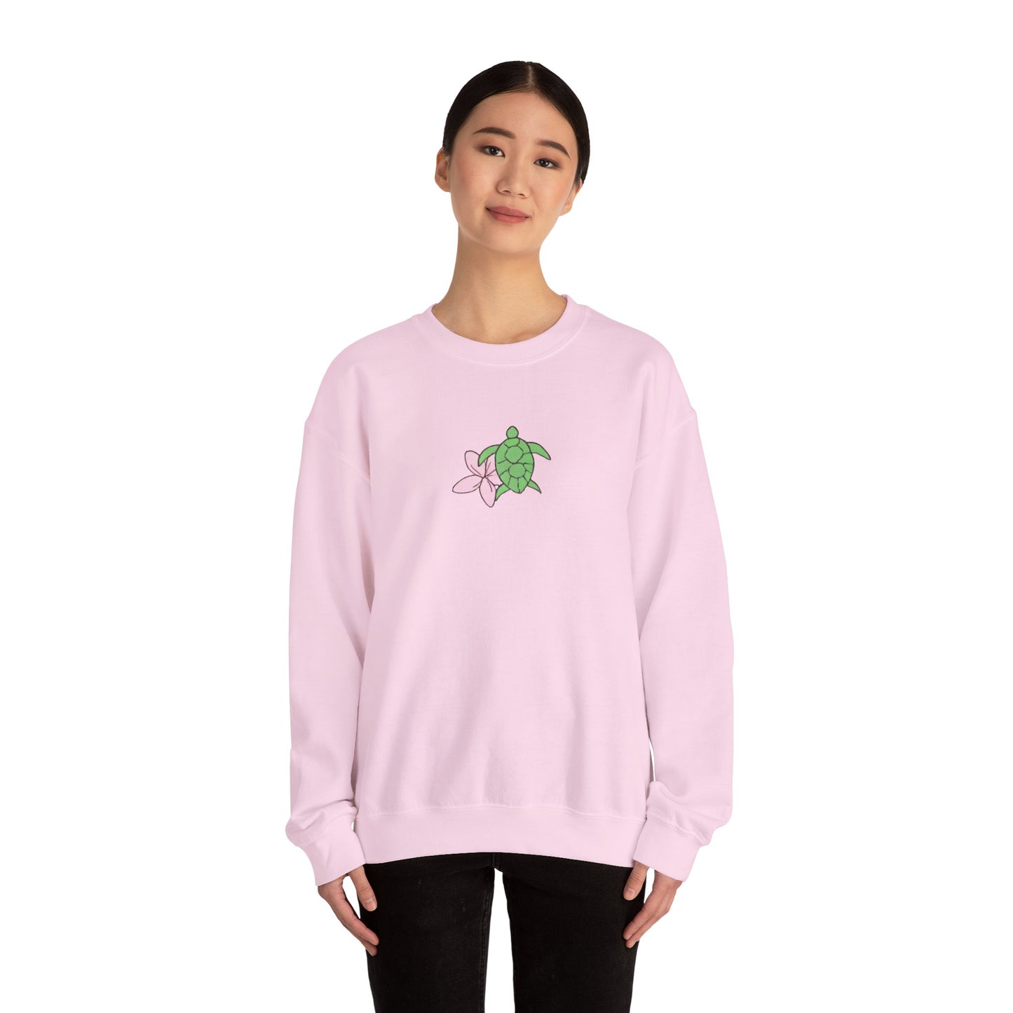 turtle & flower crewneck