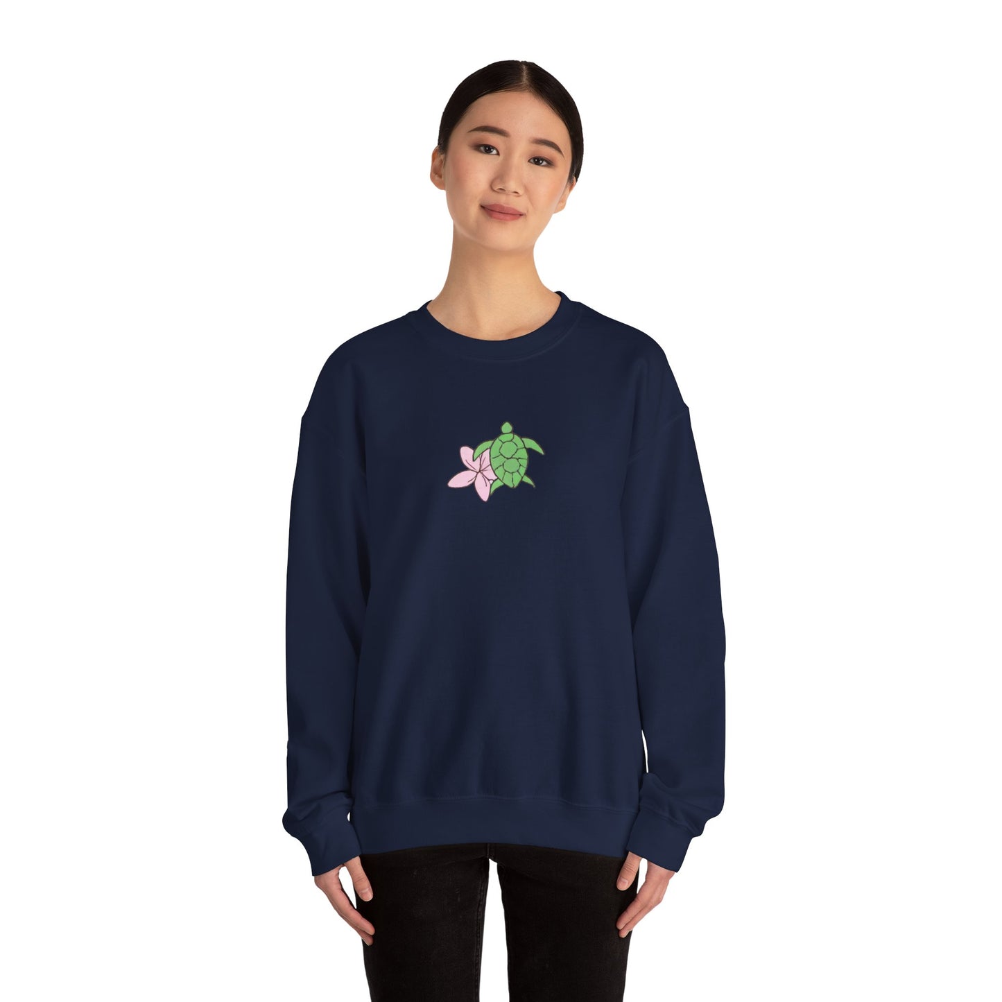 turtle & flower crewneck