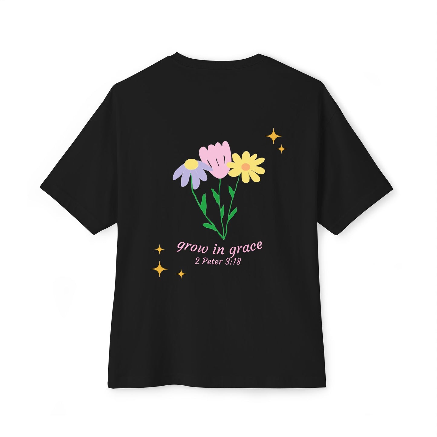 "grow in grace" floral tee
