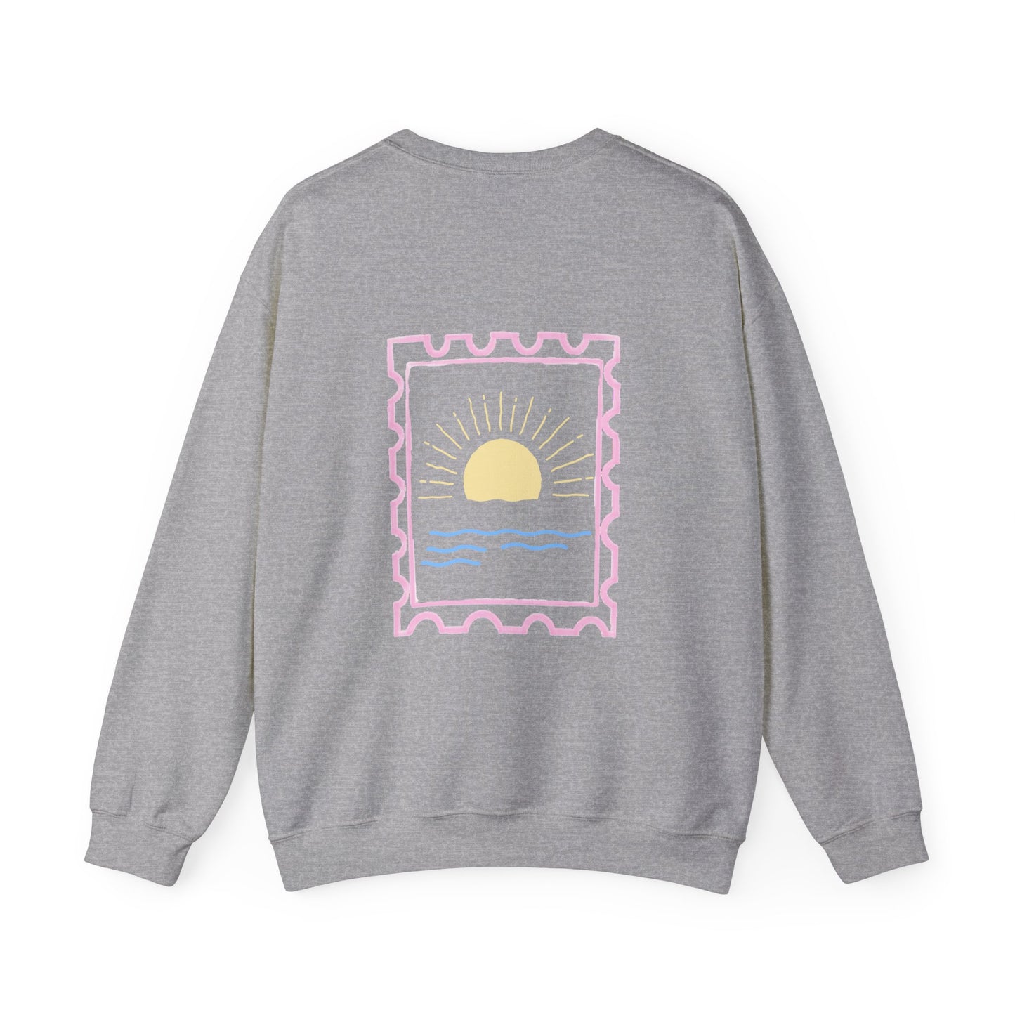 sunset stamp crewneck