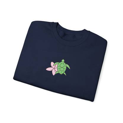 turtle & flower crewneck