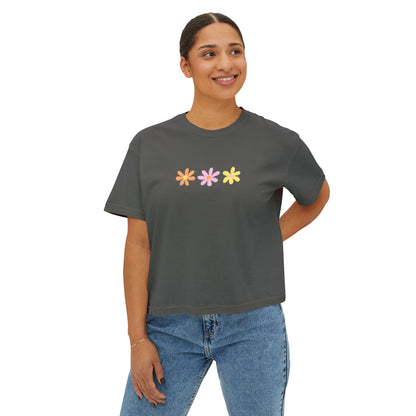 pastel flower tee