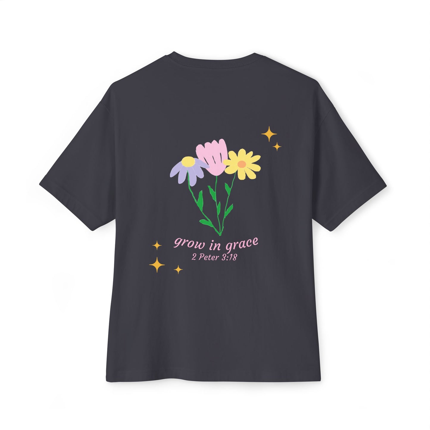 "grow in grace" floral tee
