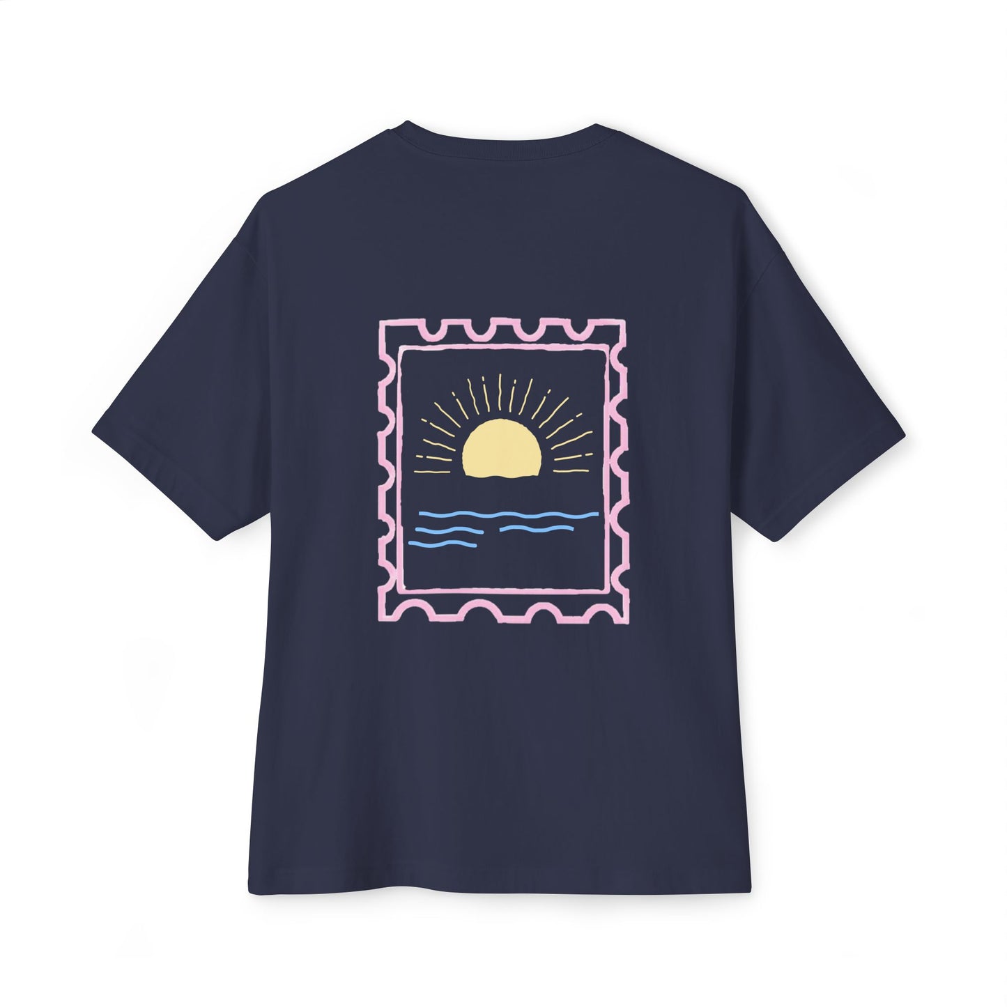 sunset stamp tee