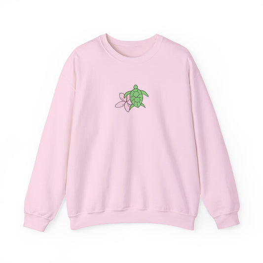 turtle & flower crewneck