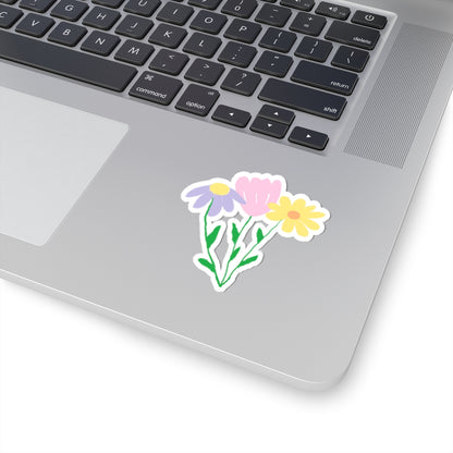 pastel wildflower sticker