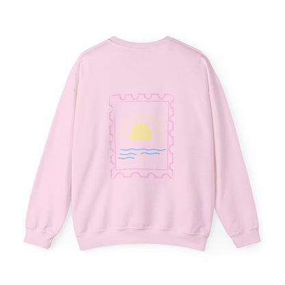 sunset stamp crewneck