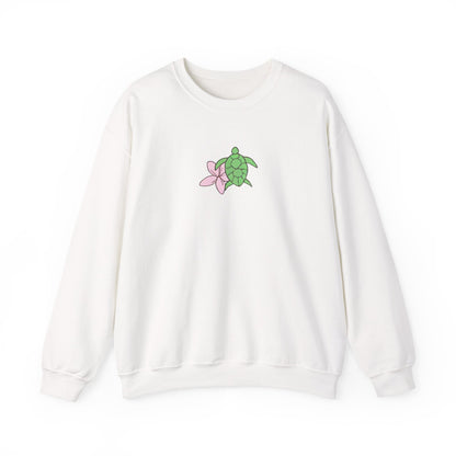 turtle & flower crewneck