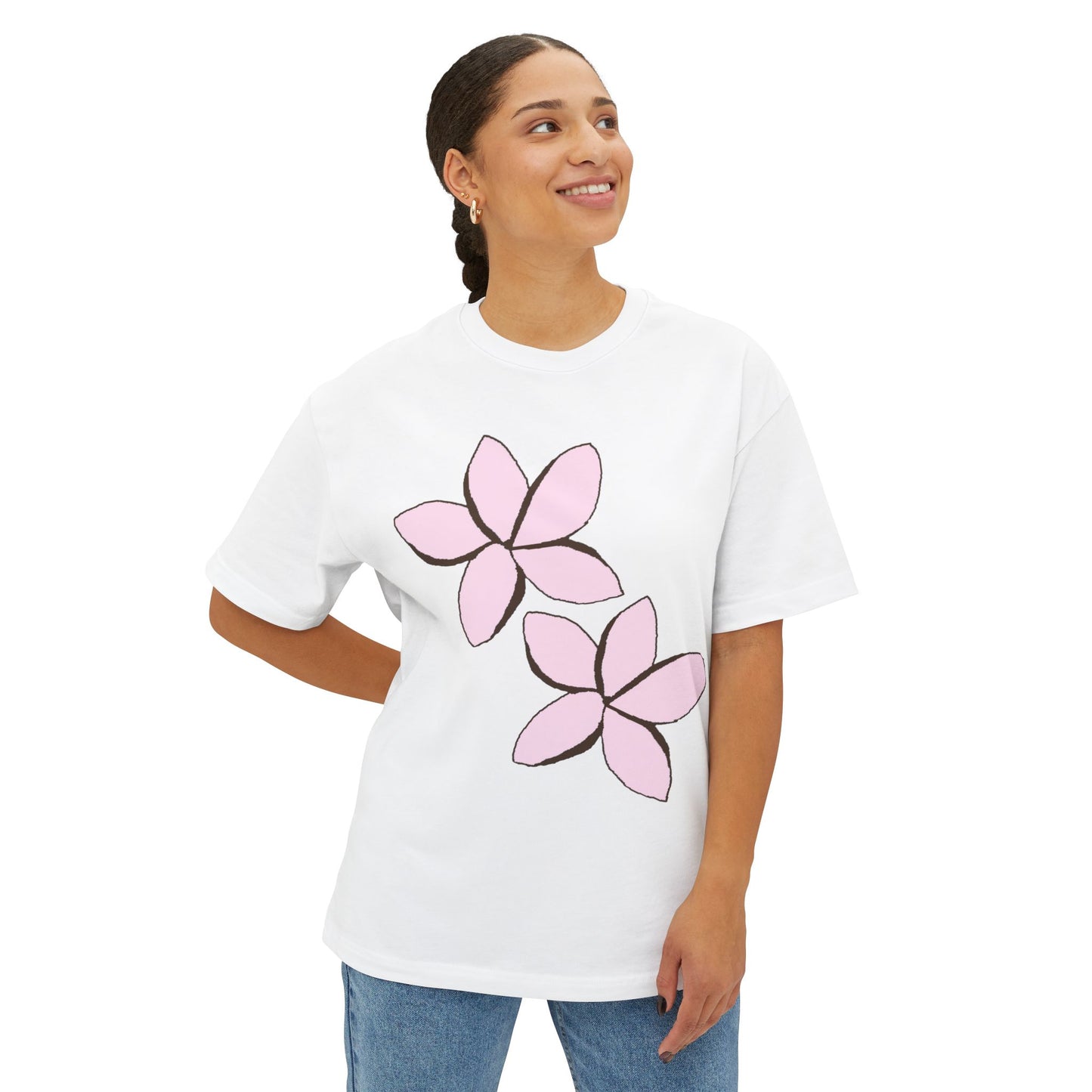 plumeria floral tee