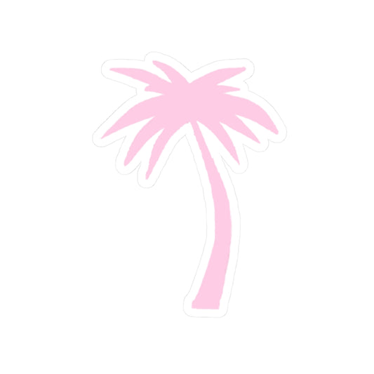 pink palm tree sticker