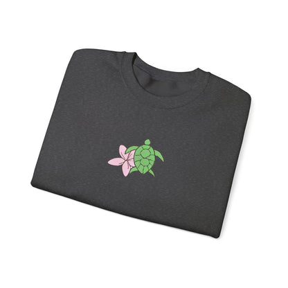 turtle & flower crewneck