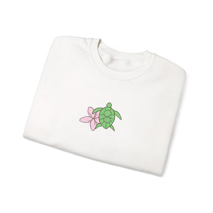 turtle & flower crewneck