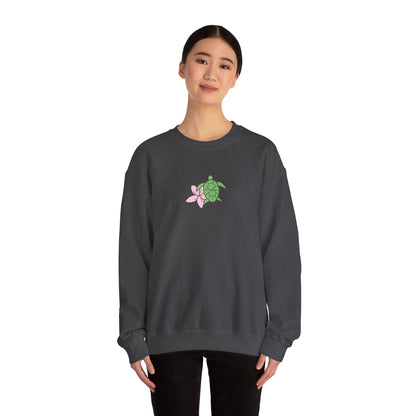 turtle & flower crewneck