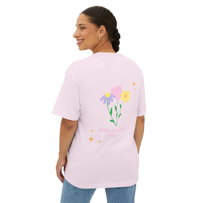 "grow in grace" floral tee