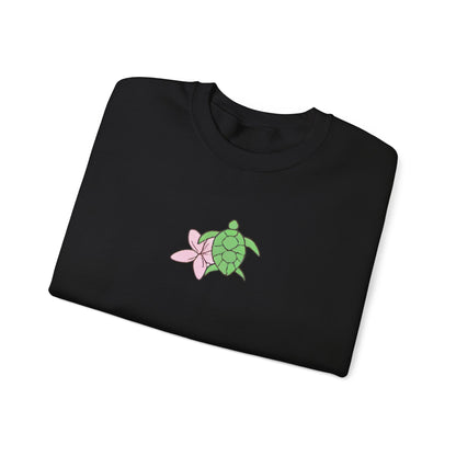 turtle & flower crewneck